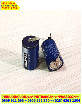 Tekcell SB-AA02 (chân thép hàn); Pin nuôi nguồn PLC Tekcell SB-AA02 lithium 3.6v 1/2AA 1200mAh
